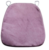 БАРХАТНЫЙ ЧЕХОЛ на мягкую подушку для пластикового стула ПЫЛЬНЫЙ ИНЖИР #418/419