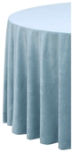 ГОЛУБАЯ скатерть круглая БАРХАТНАЯ матовая #407