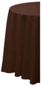 Скатерть круглая габардиновая ШОКОЛАДНАЯ Рондо #537