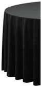 Скатерть бархатная круглая ЧЕРНАЯ бесшовная матовая #424