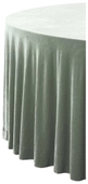 ЭВКАЛИПТОВАЯ скатерть круглая бархат-стрейч #312