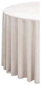 Скатерть бархатная круглая БЕЖЕВАЯ бесшовная матовая #402