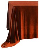 Прямоугольная скатерть ТЫКВЕННАЯ увеличенная бархат-стрейч #320