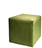 Пуф-куб АРНО бархатный зеленый #315