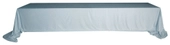 Скатерть бархатная СЕРО-ГОЛУБАЯ XXXL бесшовная прямоугольная #106