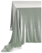 Прямоугольная скатерть ЭВКАЛИПТОВАЯ бархат-стрейч #312