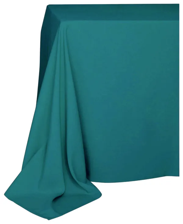 Изумрудная прямоугольная скатерть из матового габардина для мероприятий Go Rent