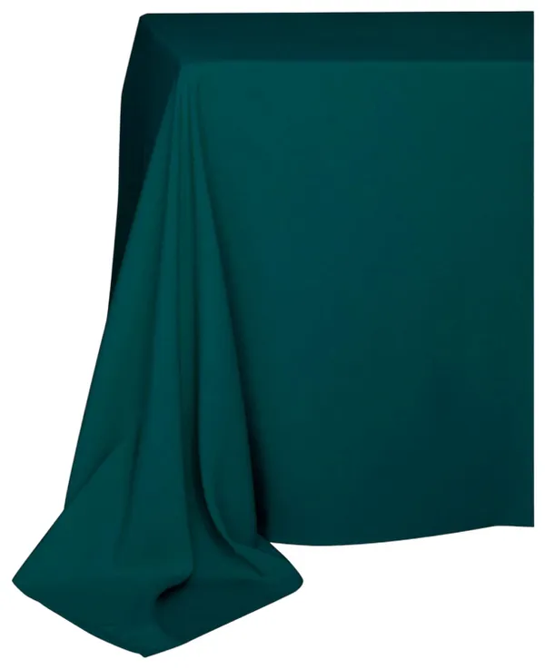 Прямоугольная скатерть из матового габардина изумрудного цвета для мероприятий Go Rent