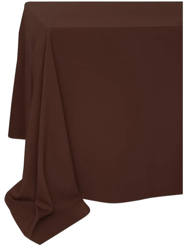 Прямоугольная скатерть шоколадного цвета из матового габардина Go Rent