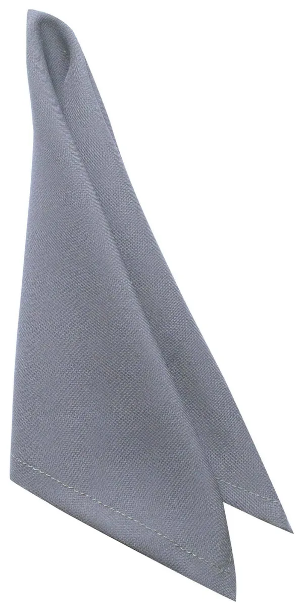 Серая салфетка Рондо — современный акцент, плотный габардин и выгодная аренда.