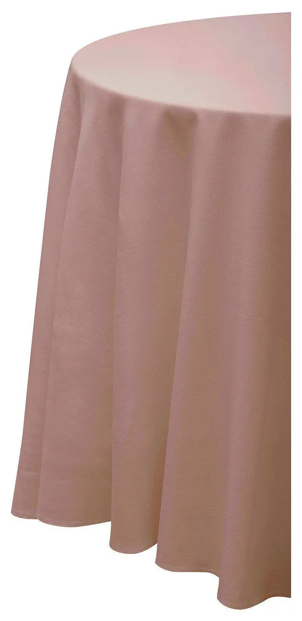 Круглая кофейная скатерть из матового габардина с центральным швом Go Rent