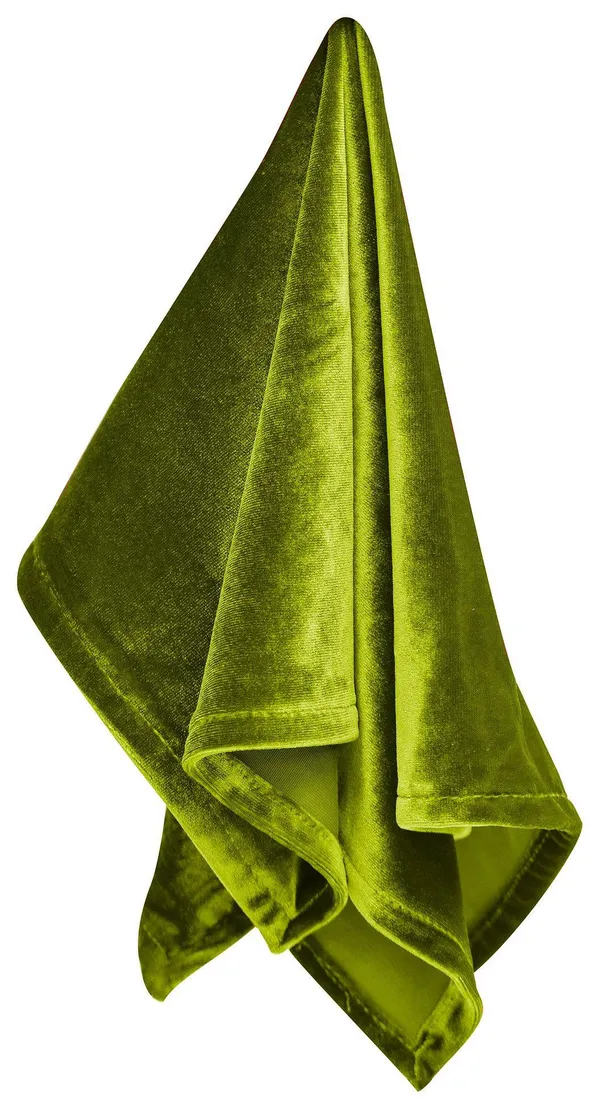Салфетка ИЛЕР зелёная бархатная №315 — праздничный штрих к сервировке