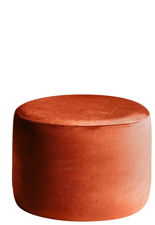 Пуф малый НОРМАН бархатный тыквенный #320