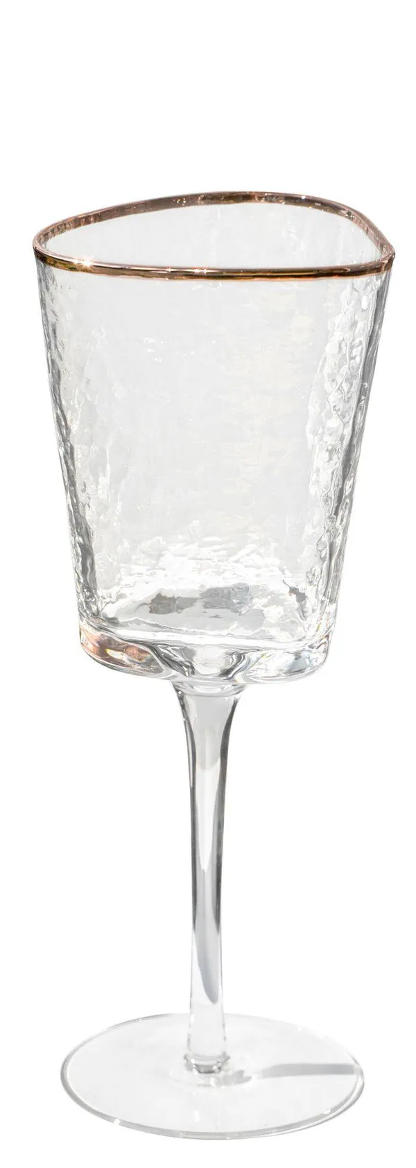 Бокал прозрачный с медным кантом ЭВАНС 390 мл