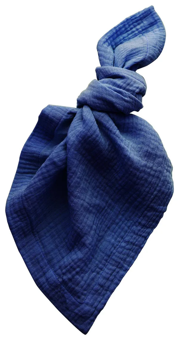 Салфетка СИНЯЯ МУСЛИНОВАЯ Тирсо #717