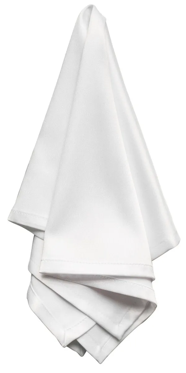 БЕЛАЯ АТЛАСНАЯ салфетка Нота #201