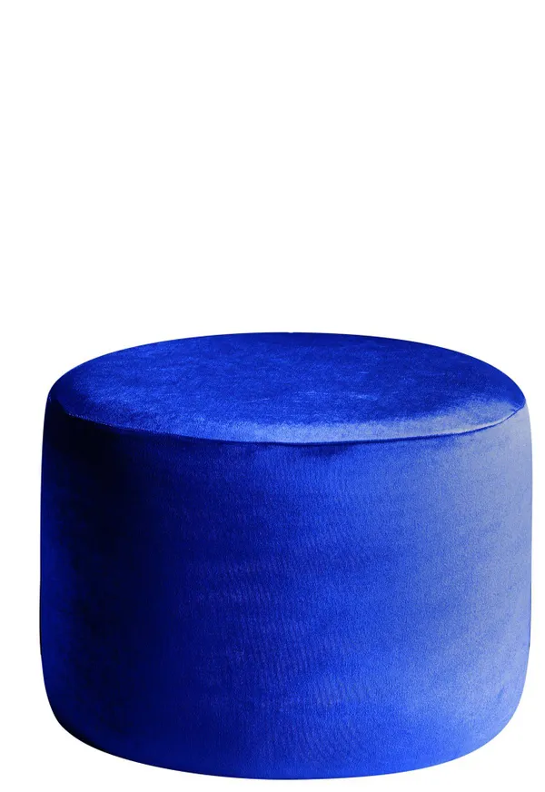 Пуф малый НОРМАН бархатный синий #310