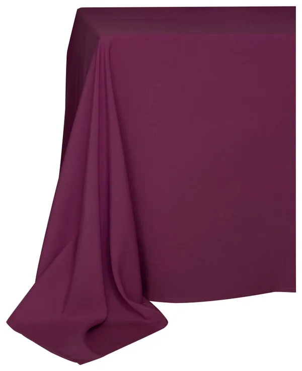 Прямоугольная скатерть из матового габардина цвета бургунди для мероприятий Go Rent