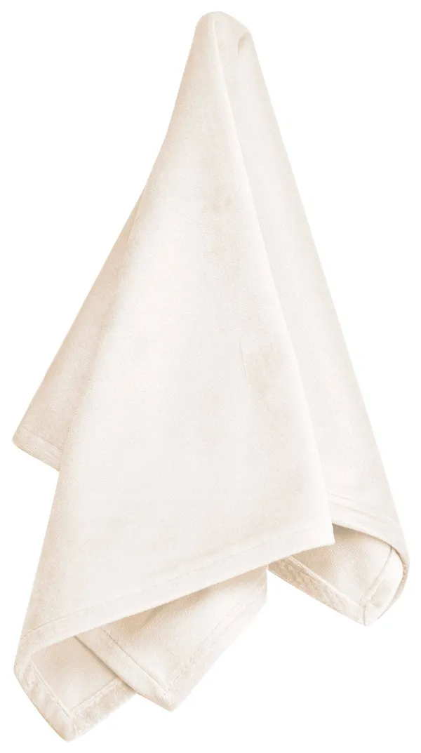 Бархатная салфетка цвета айвори с французским уголком для мероприятий Go Rent