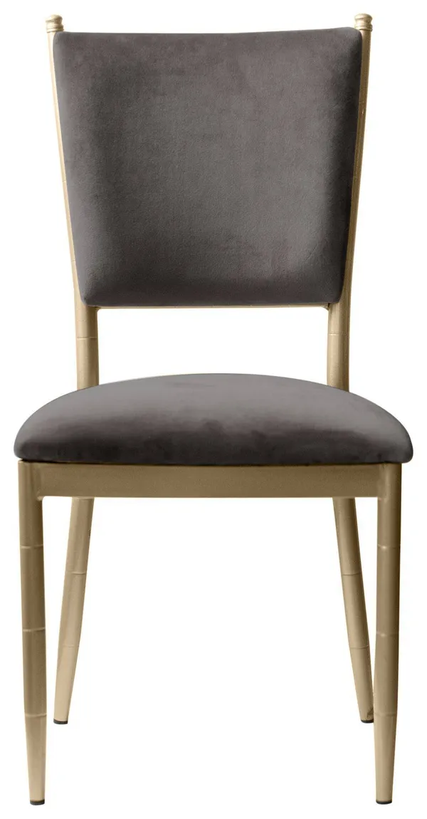 Стул «Кьявари-Брэм» серый с золотом
