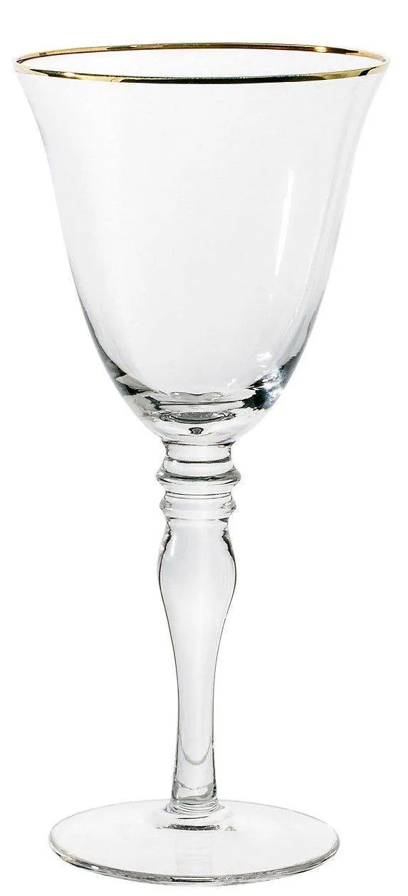 Бокал прозрачный с золотым кантом КИЛИАН 300 мл