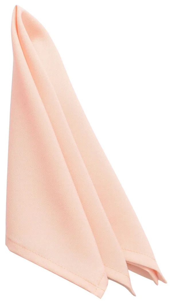 Габардиновая салфетка Рондо светло-персиковая — нежный пастельный акцент для стильной сервировки.