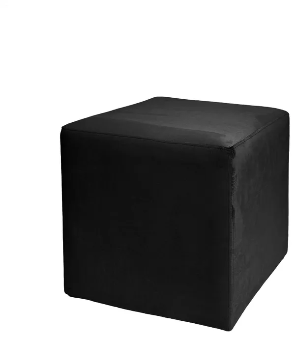 Пуф-куб АРНО бархатный черный #112
