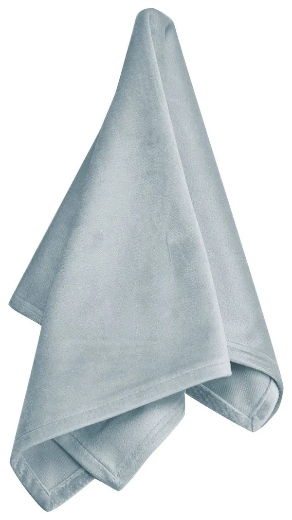 Серо-голубая бархатная салфетка с французским уголком для мероприятий Go Rent