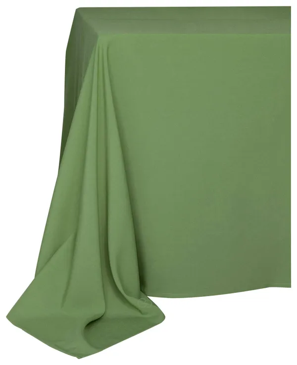 Прямоугольная скатерть увеличенного размера оливкового цвета из матового габардина Go Rent