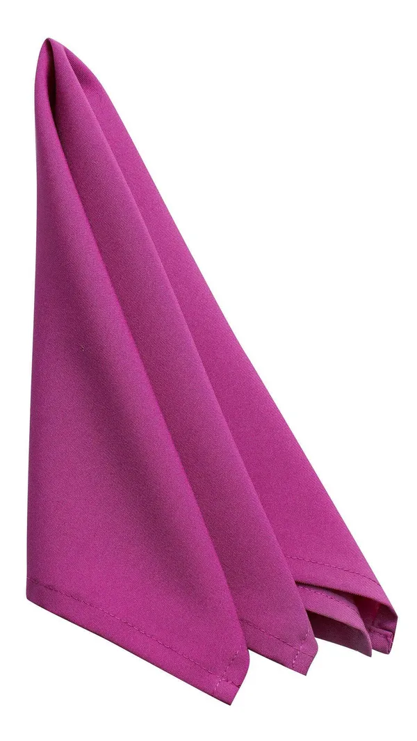 Яркая габардиновая салфетка Рондо фуксия — выразительный акцент сервировки, аренда по лучшей цене.