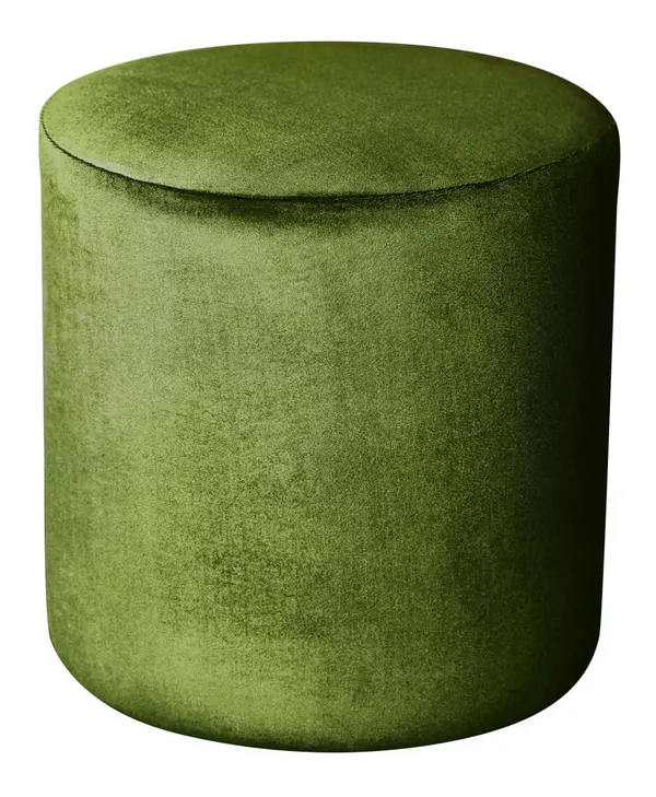 Пуф НОРМАН бархатный зеленый D 40 см #315/#339