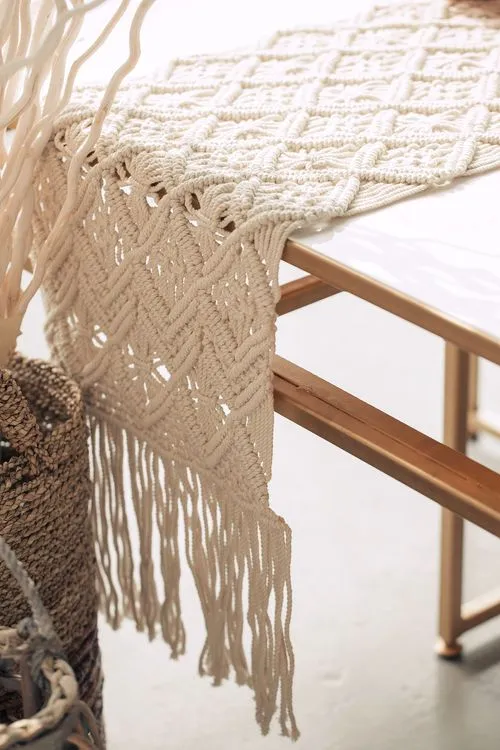 Бело-розовый бохо сет с перламутровыми акцентами