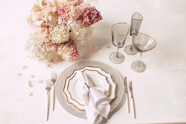 Классический сет с дымчатыми бокалами