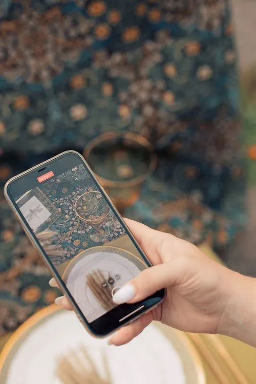 Пшеничный сет с синим акцентом