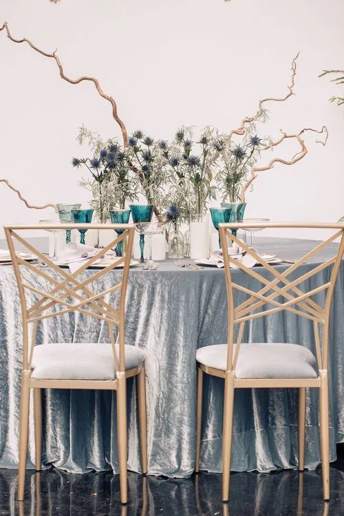 Серо-голубой сет с чернильными акцентами