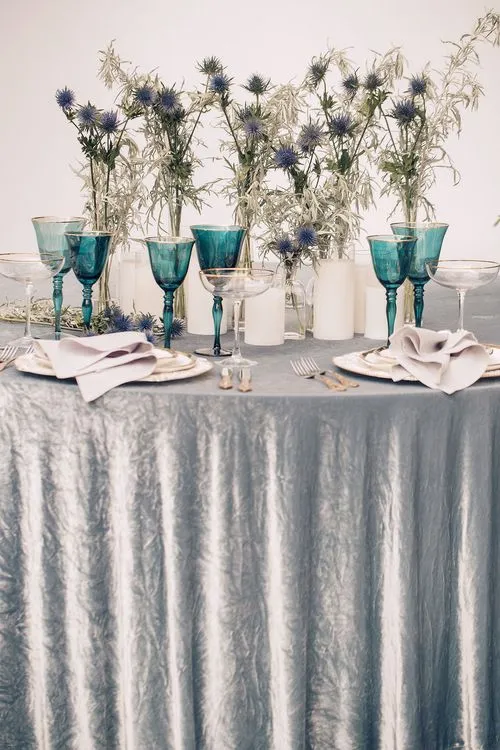 Серо-голубой сет с чернильными акцентами