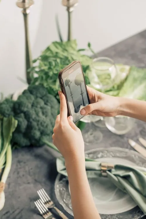 Серо-зеленый сет с овощами