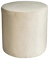 Пуф НОРМАН бархатный бежевый D 40 см